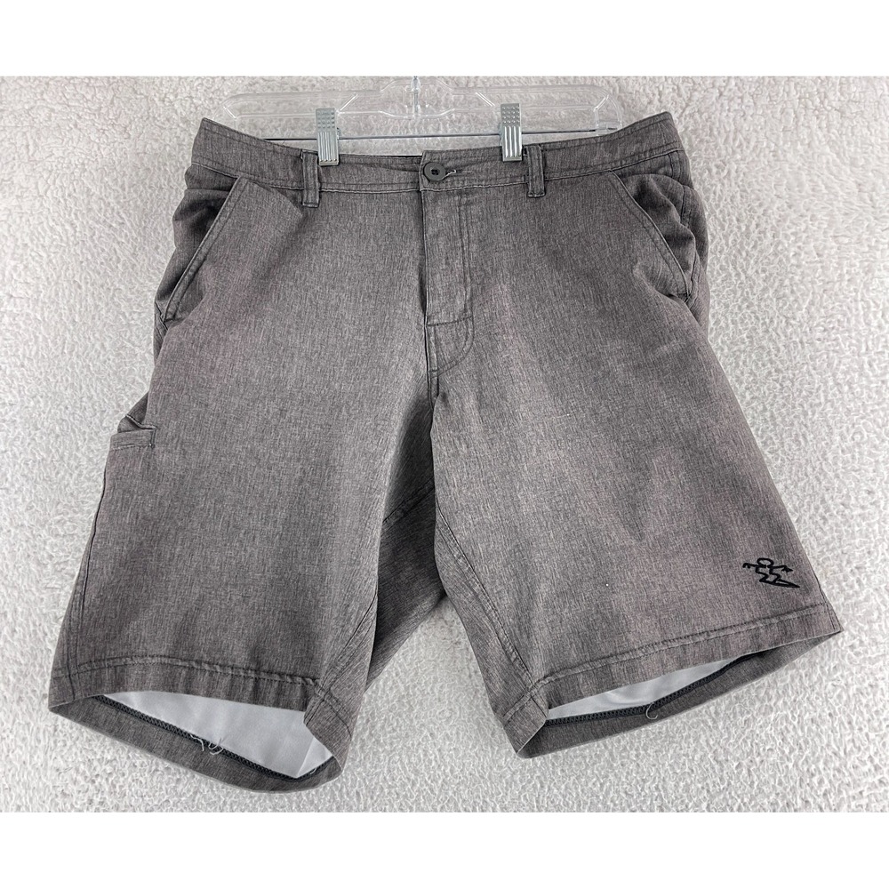 Dahui Shorts Mens Size 33 Gray Performance Hybird Casual Flat Front‎ Beach Surf